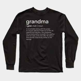 Funny Grandma Definition Long Sleeve T-Shirt